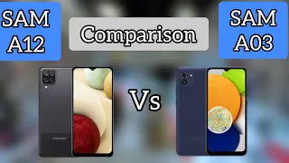 Samsung A03 Vs Samsung A12 || Full Specs comparison #samsunga03 #samsunga12 #mobilecomparison