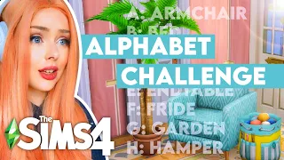 ALPHABET BUILD CHALLENGE // Sims 4 House Building Challenge