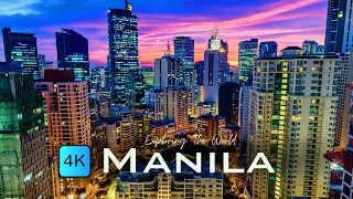 Manila, Philippines 🇵🇭 in 4K 60FPS - Drone Video