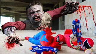 Zombie 1| Couple Spiderman SEAL X Nerf Battle Gun Fight