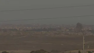 Explosions and smoke seen in Gaza Strip