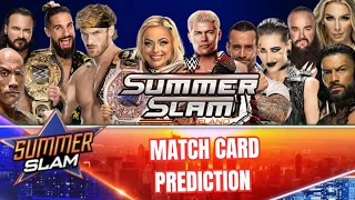 WWE SummerSlam 2024 Match Card Prediction! | Exciting Wrestlers, Epic Showdowns!