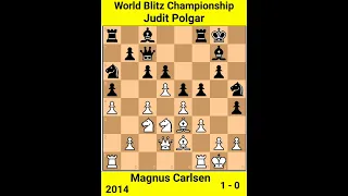 Magnus Carlsen vs Judit Polgar | World Blitz Championship | 2014 | 1 - 0