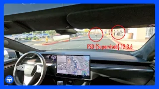 🤯 FSD 12.3.6 up to the curb | Tesla FSD in Gilbert, Arizona | Model S (with HW4)