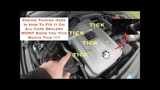 Engine Ticking Free Fix Must Watch For ALL Car Owners NO LIQUIDS USED Hydraulic Lifter Tick