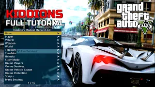 GTA 5 ONLINE KIDDIONS MOD MENU | FREE DOWNLOAD | FULL TUTORIAL 2024 KIDDIONS V1.0.0