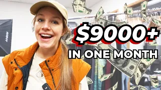 $9000+ in MARCH as a SOLO RESELLER!!! Sales Recap + What Sold FAST - Reseller Vlog #43