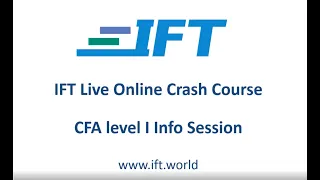 Level I CFA Crash Course Information Session and Demo Class