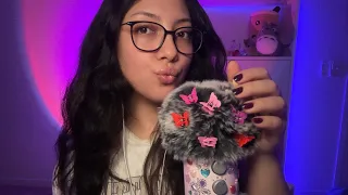 Relaxing ASMR Triggers 💌 camera brushing, mouth sounds, book tapping, hair brushing | Kat F’s CV