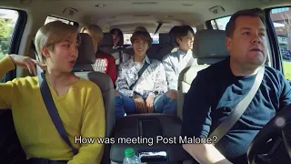 Post Malone Circles BTS carpool karaoke