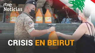 En BEIRUT, además de la EXPLOSIÓN, SUBEN los CASOS DE COVID | RTVE Noticias