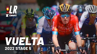 Tactical Fight For The Red Jersey | Vuelta a España Stage 5 2022 | Lanterne Rouge x Zwift