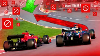 Racing BACKWARDS at F1 Tracks With A Full Grid Online on F1 2020!