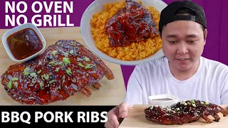 BBQ Ribs & Java Rice NO OVEN / NO GRILL | Pimp Ur Food Ep66