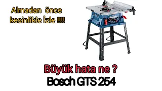 Bosch GTS 254 büyük hata / Bosch GTS 254 big fail #bosch #problem #fail