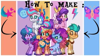 How To Make The Main Five + Misty In Pony Town - From My Little Pony : A New Generation