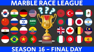 Marble Race League Season 16 DAY 10 Marble Race in Algodoo