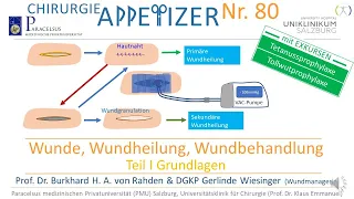 Wunde, Wundheilung, Wundbehandlung Teil I - Grundlagen CHIRURGIE APPetizer Nr. 80