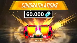 SPIN 60000 CARDS 😱 WHAT LUCK ❤️NEW DIAMOND ROYALE 🔥 FREE FIRE