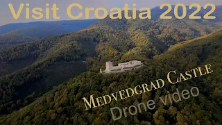 Medvedgrad Castle Drone video 2020 Zagreb Croatia. [4k]