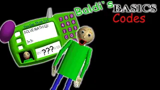 Baldi's Basics Secret Codes...🤫 (NEW!)