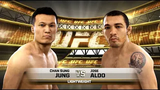 UFC Chan Sung Jung VS Jose Aldo Defend Jose Aldo's powerful strikes!