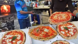Pizzaiolo Churns Out Volleys of Neapolitan Pizzas On The Street!