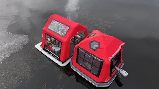 WE MADE A WINTER GARDEN IN OUR FLOATING TENT AND BURNED A WOOD STOVE