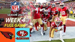 Arizona Cardinals Vs. San Francisco 49ers FULL GAME 4TH Week 4 10/01/23 |NFL 2023 |