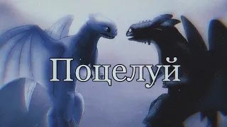 Toothless and Light Fury - Поцелуй