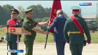 Владикавказу передали боевые знамёна воинских частей, оборонявших Северную Осетию от фашистов