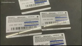 Woman says she was scammed after buying Walmart gift card