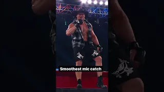 roman reigns wink brock as he catching fast mic😮 #shorts