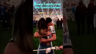 Nicolas Tagliafico Wife Carolina Calvagni celebration Moments #argentina #messi #football