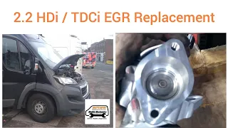 P0490 EGR Valve Stuck Closed Replacement 2.2 HDi / TDCi Peugeot Boxer Citroen Relay