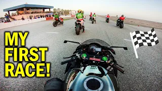 Ninja H2 gets SMOKED by EVERYONE in an ACTUAL RACE! #MaxyDaily