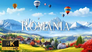 FLYING OVER ROMANIA (4K Video UHD) - Relaxing Music With Beautiful Nature Film For Relaxation On TV