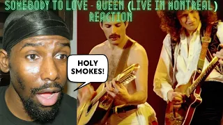 BLEW ME AWAY! | Somebody To Love (Live in Montreal) - Queen (Reaction)