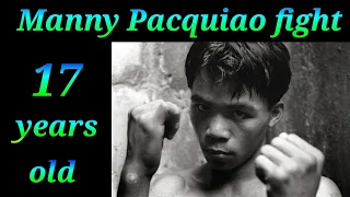 Laban ni Manny Pacquiao noong sya ay bata pa.