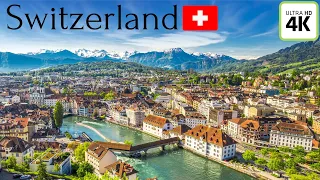 Switzerland in 4K ULTRA HD HDR - Heaven of Earth (60 FPS).Stunning Lakes & Mountains beautifull