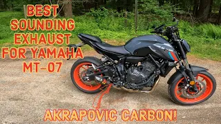 BEST SOUNDING EXHAUST FOR YAMAHA MT-07!