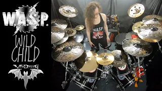 W.A.S.P. - Wild Child - drum cover - (Vampdarling)