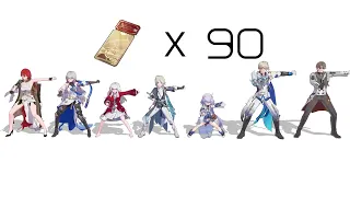 【Honkai Starrail/星铁MMD】90 Pulls only getting one these characters 小保底但输了 ver.2