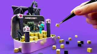 Making Tiny Minecraft The End Box - Part 3 | Polymer Clay