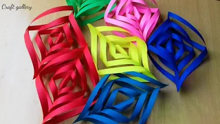 3 Beautiful Paper Flower Wall Hanging Ideas | Home Decor Ideas | Paper Crafts