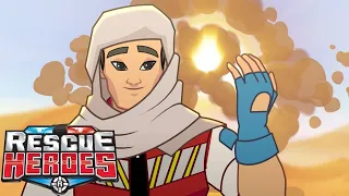 Rescue Heroes | Sunburn in the Sahara | + 20 Minutes of action | kids Cartoons | @FisherPrice