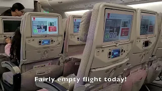 Emirates A380 Economy Class Upper Deck Review | London to Dubai
