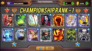 Let's Try 🔥 Tournament Championship Rank 1 🔥 Player Deck! Castle Crush All Of Famer