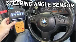 HOW TO CALIBRATE RESET STEERING ANGLE SENSOR BMW E46 E36 E39 E60 E65 E53 X3 X5 Z3 Z4