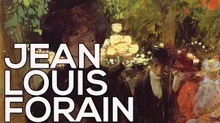 Jean Louis Forain: A collection of 108 paintings (HD)